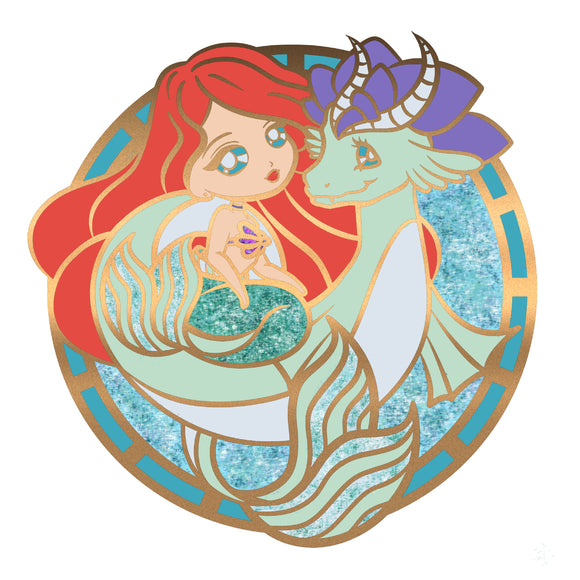 Mermaid Princess Enamel Pin
