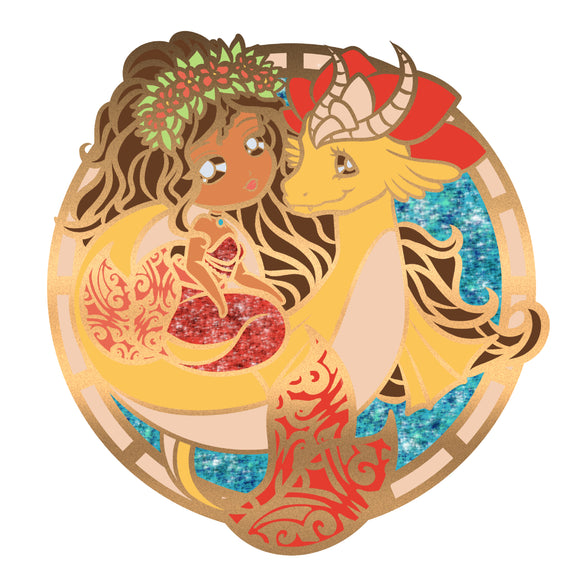 Voyager Mermaid Princess Enamel Pin