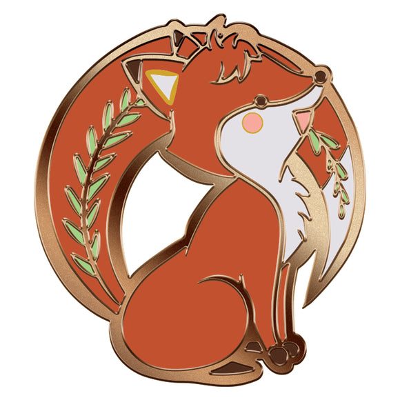 Forest Fox Enamel Pin