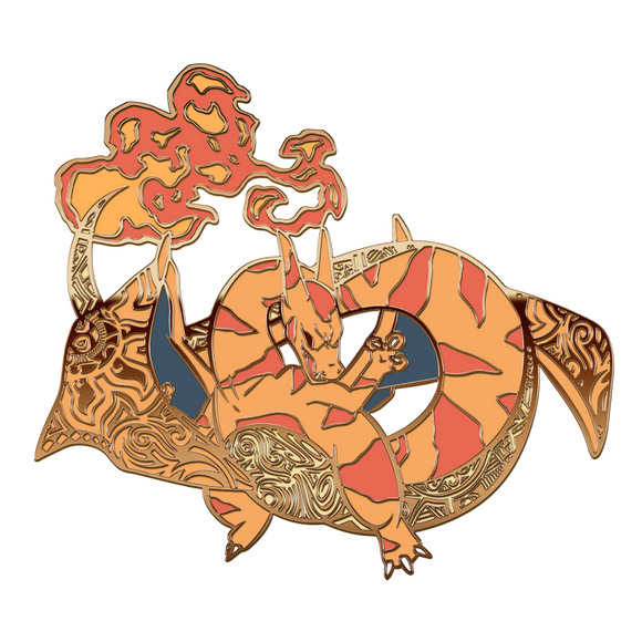 Ancient Fire Dragon Enamel Pin